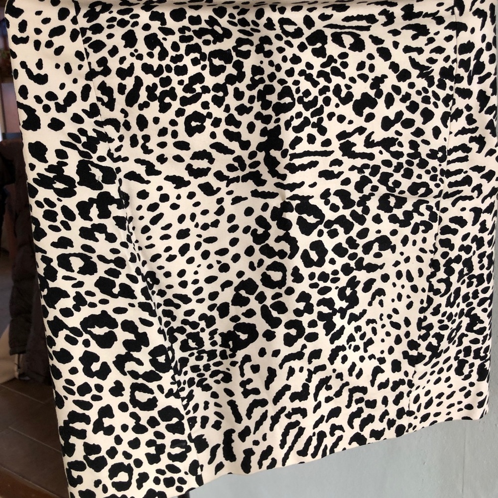 Animal print mini skirt